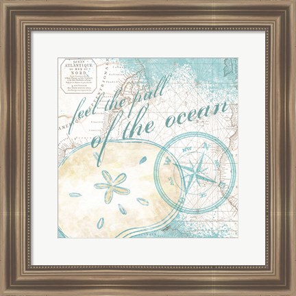 Framed Look to the Sea III Print