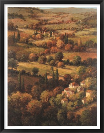 Framed Mediterranean Countryside Print