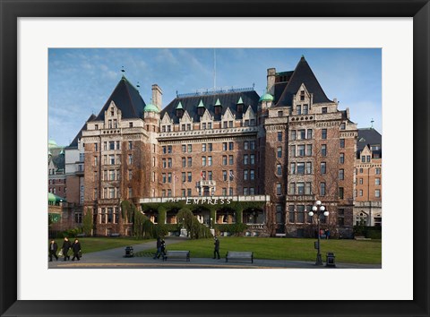 Framed Fairmont Empress Hotel, Victoria, Vancouver Island, British Columbia, Canada Print