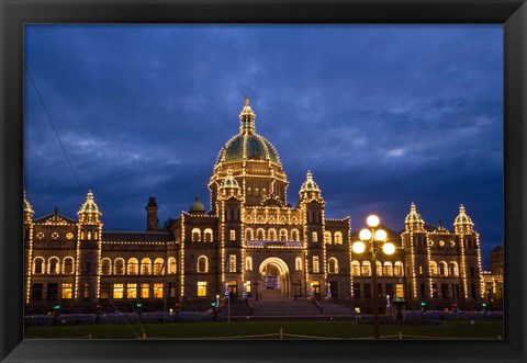 Framed British Columbia, Victoria, Parliament Building Print