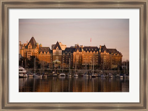 Framed Inner Harbor, Victoria, British Columbia, Canada Print