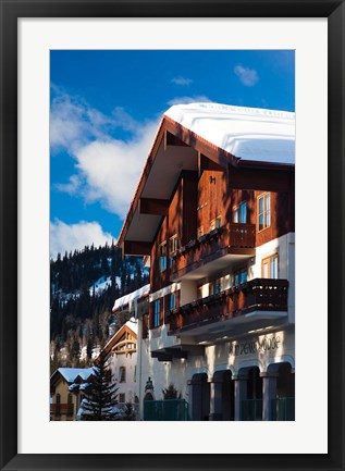 Framed British Columbia, Sun Peaks Resort, ski lodges Print