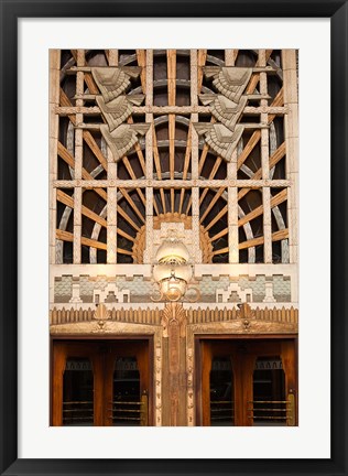 Framed Detail of the Marine Building, Vancouver, British Columbia, Canada Print