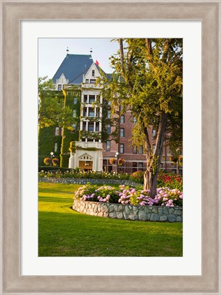 Framed British Columbia, Victoria, Empress Hotel Gardens Print