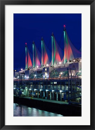 Framed Dawn, Canada Place, Vancouver, British Columbia, Canada Print