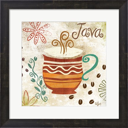 Framed Colorful Coffee II Print