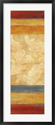 Framed Tapestry Stripe Panel II Print