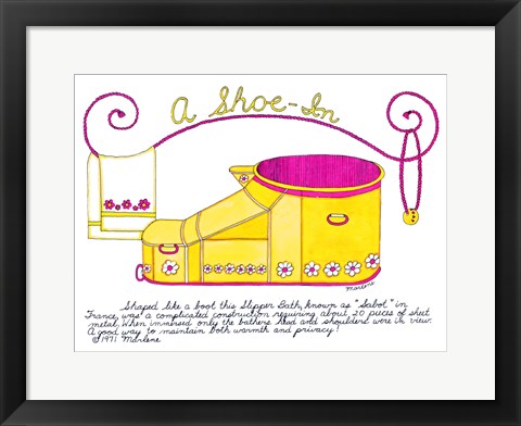 Framed Shoe In Print