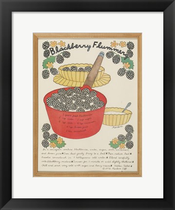 Framed Blackberry Flummery Print