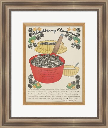 Framed Blackberry Flummery Print