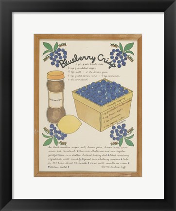 Framed Blueberry Crisp Print