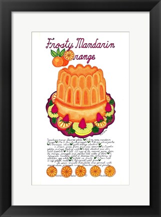 Framed Frosty Mandarin Orange Print