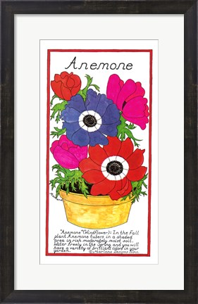 Framed Anemone Print