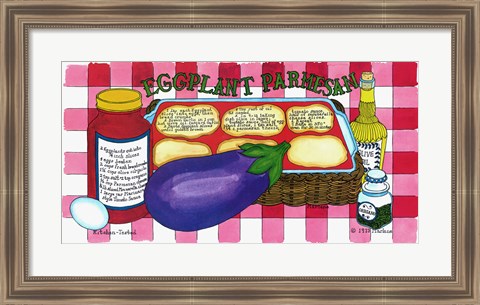 Framed Eggplant Parmesan Print