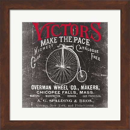 Framed Antique Bicycle I Print