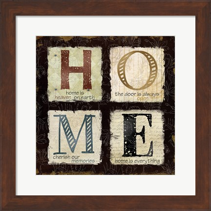 Framed Home is Heaven Print