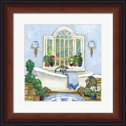 Framed Pampered Bath I Print