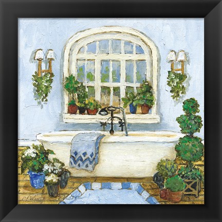 Framed Pampered Bath II Print