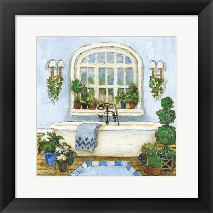 Framed Pampered Bath II Print