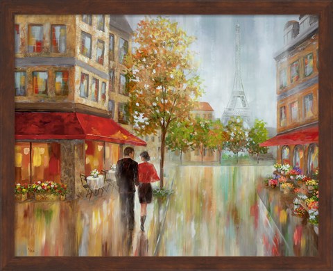 Framed Romantic Promenade II Print