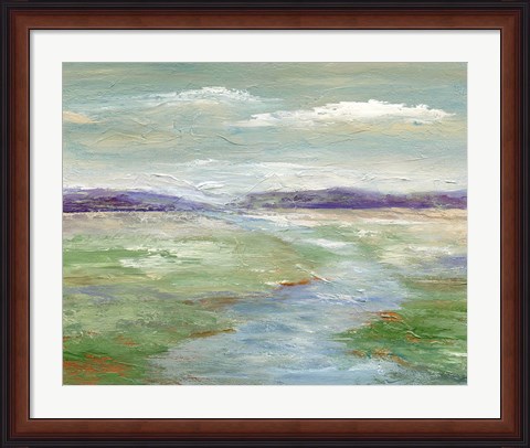 Framed Meadow Stream I Print