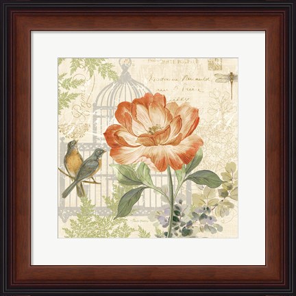 Framed Floral Nature Trail III Print