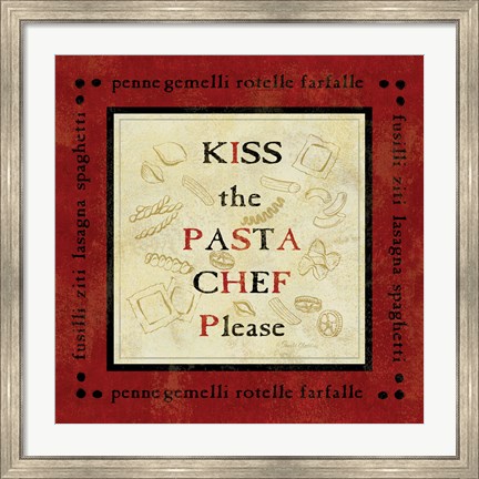 Framed Pasta Sayings III Print