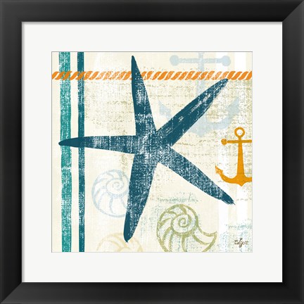 Framed Nautical Brights III Print