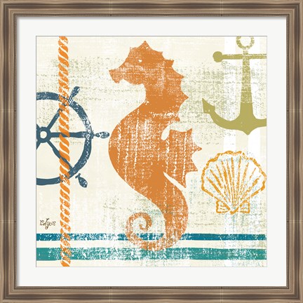 Framed Nautical Brights IV Print