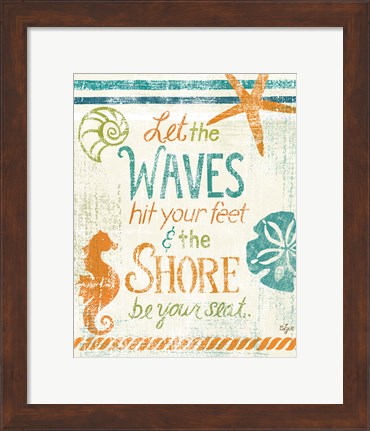 Framed Coastal Sentiment II Print