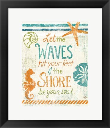 Framed Coastal Sentiment II Print