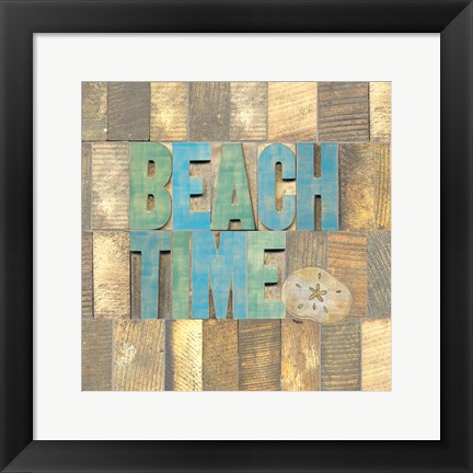 Framed Beach Time II Print