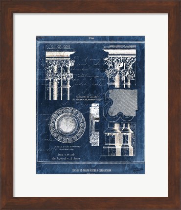 Framed Vintage Blueprints II Print