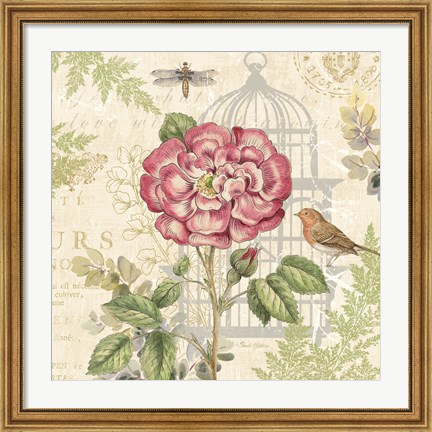 Framed Floral Nature Trail IV Print