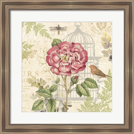 Framed Floral Nature Trail IV Print