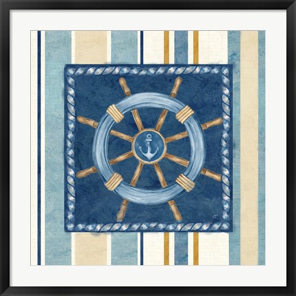 Framed Nautical Stripe IV Print