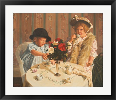 Framed Tea For Two Print