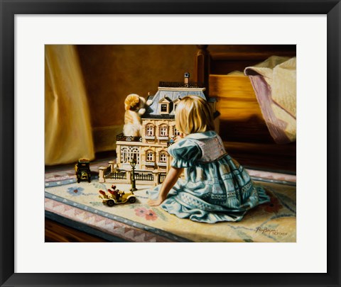 Framed Doll House Print