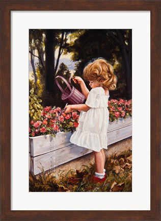 Framed Flower Garden Print