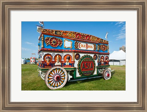 Framed Wisconsin, Circus wagons at Great Circus Parade Print