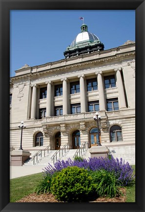 Framed USA, Wisconsin, Manitowoc County Courthouse Print