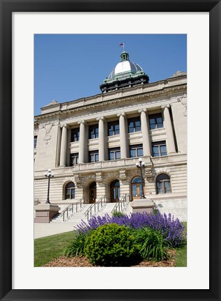 Framed USA, Wisconsin, Manitowoc County Courthouse Print