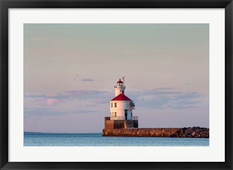 Framed Wisconsin Point Lighthouse, Superior, Wisconsin Print