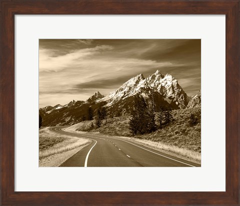 Framed Teton Range, Grand Teton National Park, Wyoming Print