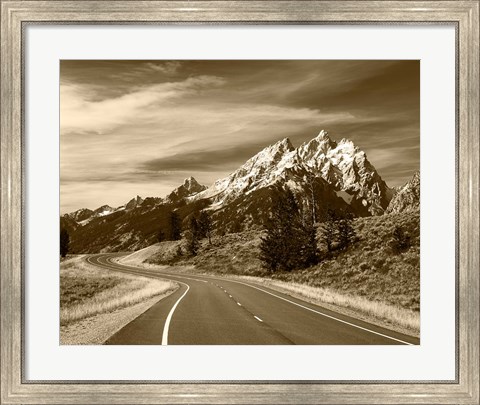 Framed Teton Range, Grand Teton National Park, Wyoming Print