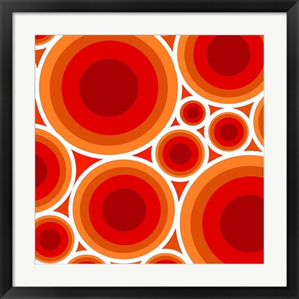 Framed Circles 1 Print