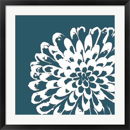 Framed Graphic Flower 1 Print