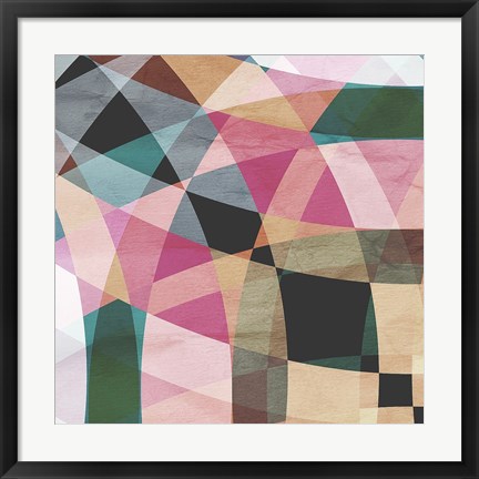 Framed Geometric Design 1 Print