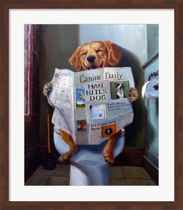 Framed Dog Gone Funny Print