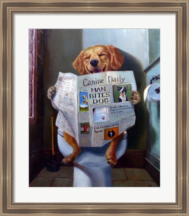 Framed Dog Gone Funny Print